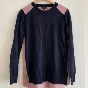 J. Crew Merino wool sweater with contrast back